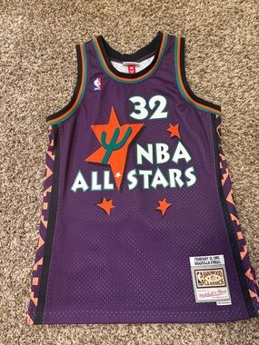 Mitchell & Ness Purple Hardwood Classics Jersey Patch